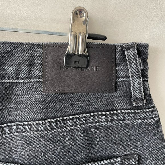 Everlane The '90s Cheeky High Rise Waist Denim Acid Wash Casual Jeans Black 29 - Picture 5 of 8
